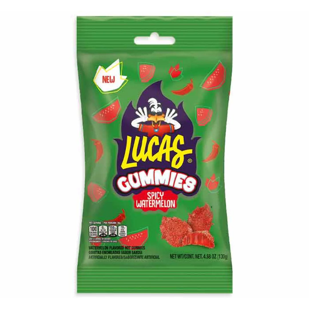 Mitoteland — Lucas Spicy Watermelon Gummies — chewy, spicy, fruit-flavoured Mexican gummies.